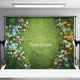 Lofaris Floral Grass Path Art Sweet Spring Wedding Backdrop